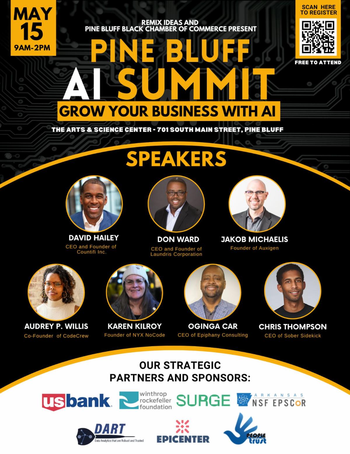 Pine Bluff AI Summit Updated Flyer