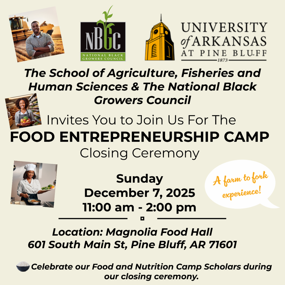 Food Entrepreneurship Camp Closing Ceremony