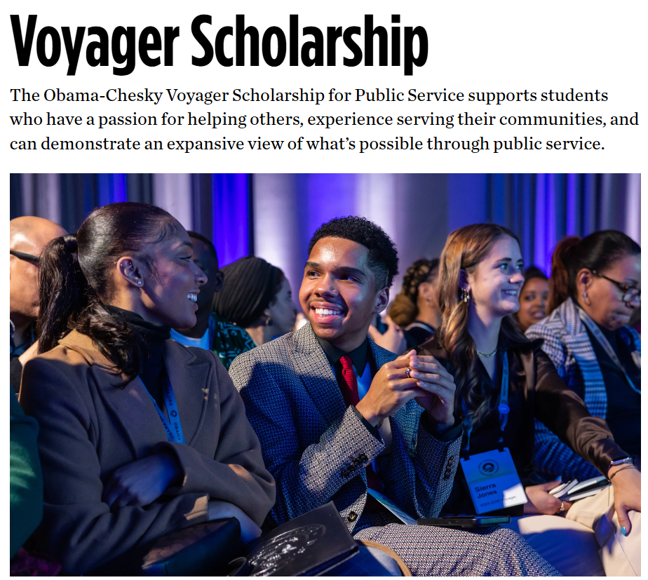 Obama-Chesky Voyager Scholarship for Public Service