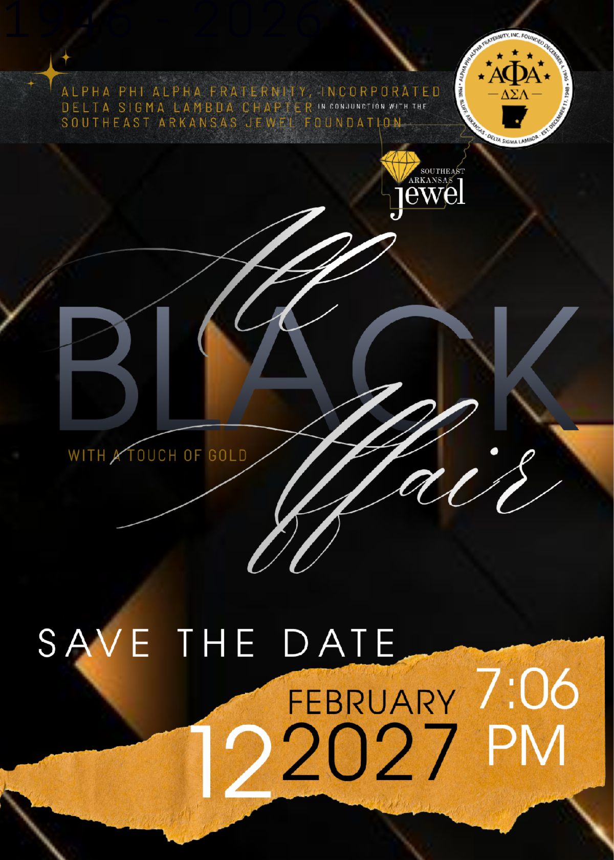 All Black Affair with a Touch of Gold 2027