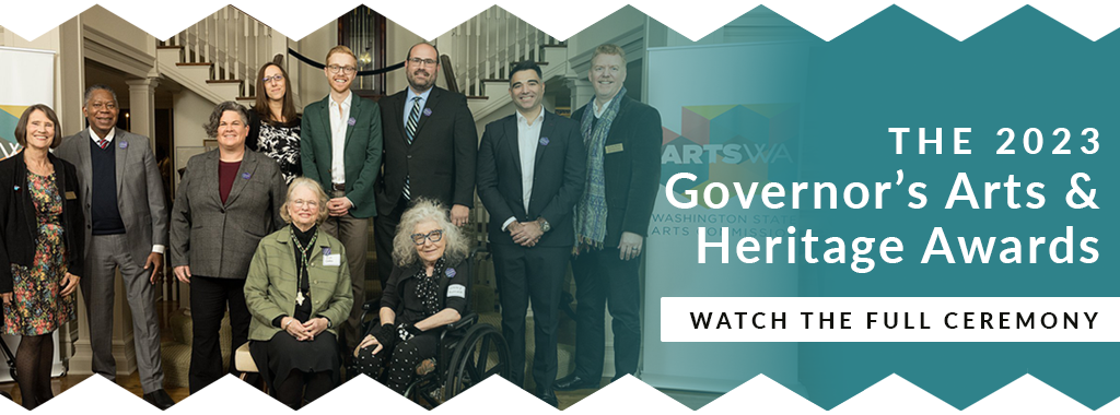 Stylized banner image featuring the 2023 Governor's Arts & Heritage honorees.