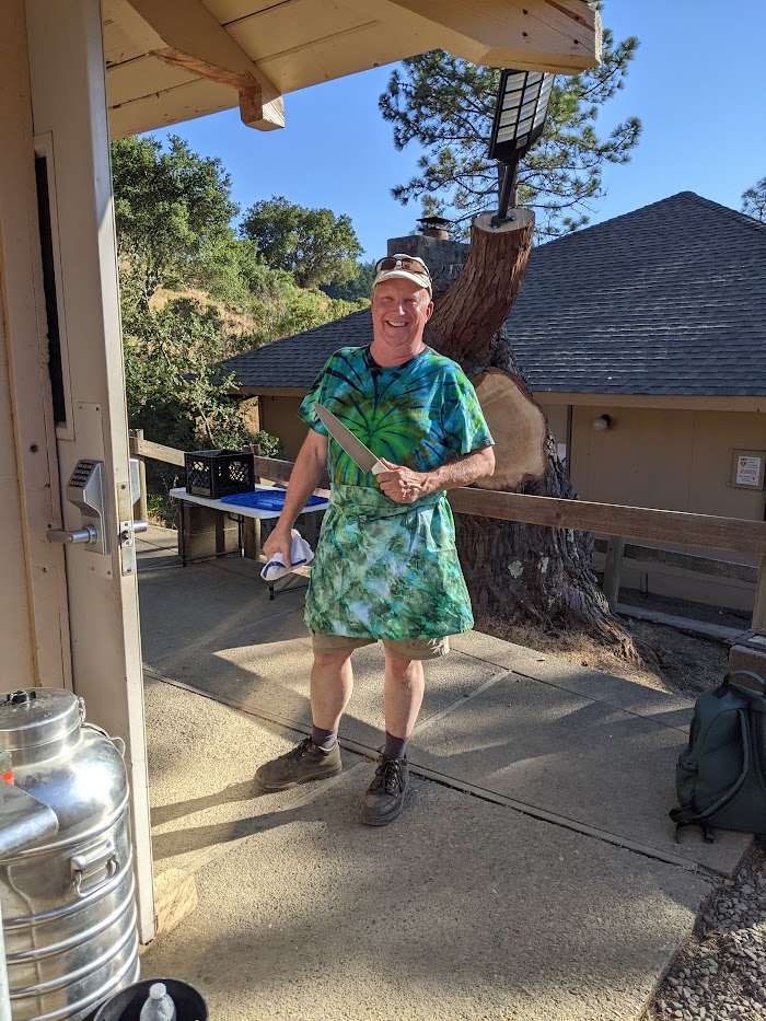 one of Marin 4-H chaperones take the lead as the head chef at camp
