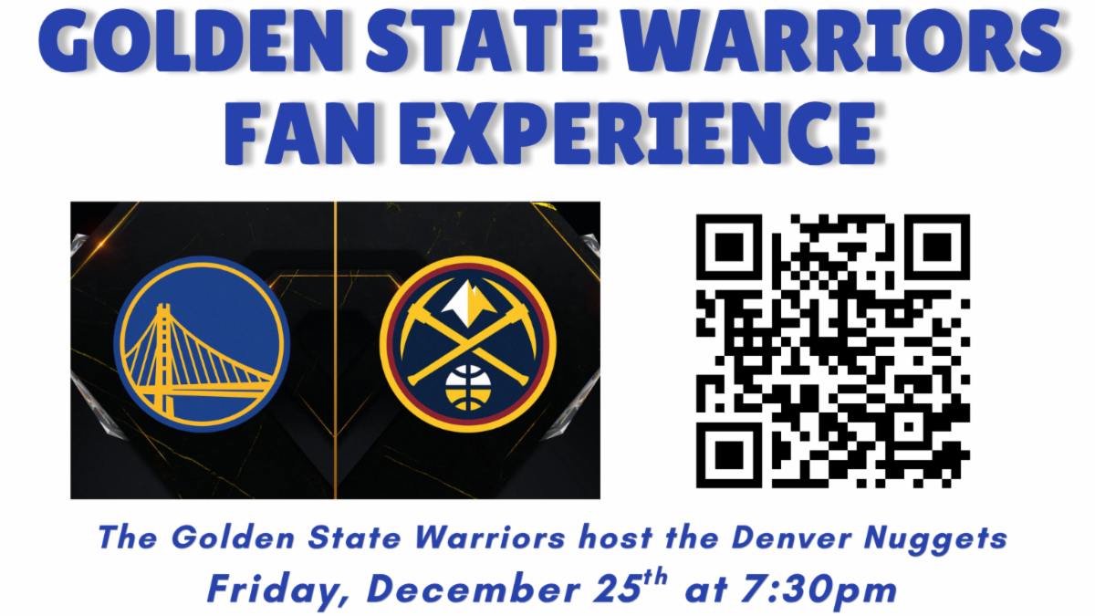golden state warriors logo and Denver nuggets logo next to each other. 