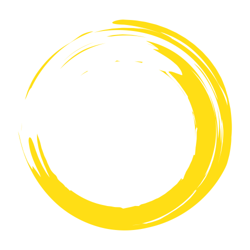 Circle brush stroke vector isolated on white background. Yellow enso zen circle brush stroke.For stamp_seal_ ink and paintbrush design template. Sun grunge hand drawn circle shape_ vector illustration