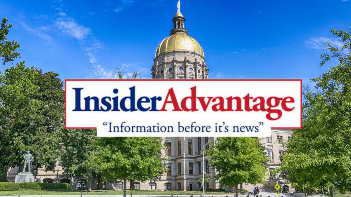 Insider Advantage logo over photo of Georgia's capital building