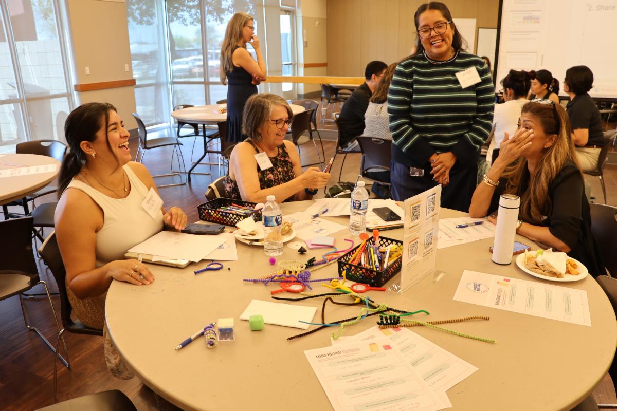 Members of Synapse and the HIPMC Steering Committee working on an activity during the Synapse-Steering Committee Joint Meeting