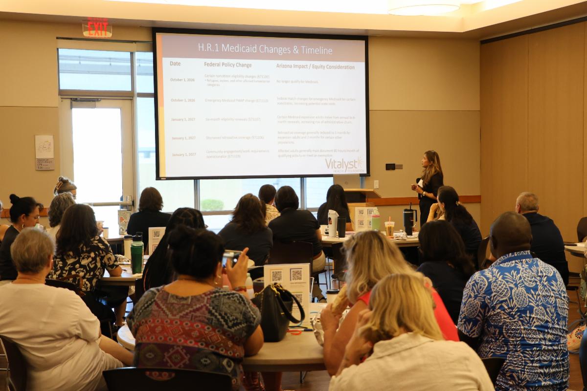 Ana Roscetti, with Vitalyst Health Foundation, presenting at the September 2026 Quarterly Partner Meeting
