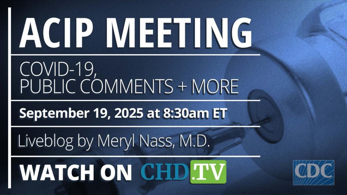 CDC ACIP Meeting COVID-19 Public Comment + More