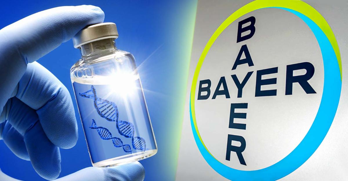 mrna vaccine and bayer logo