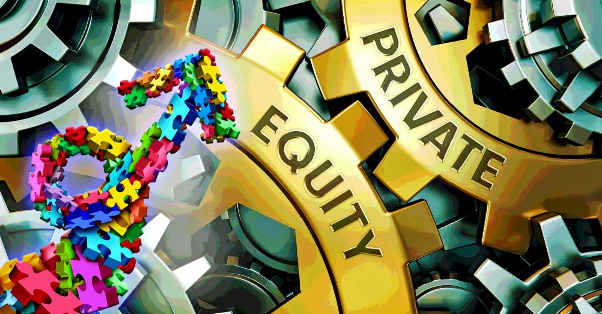 private equity and puzzle arrow