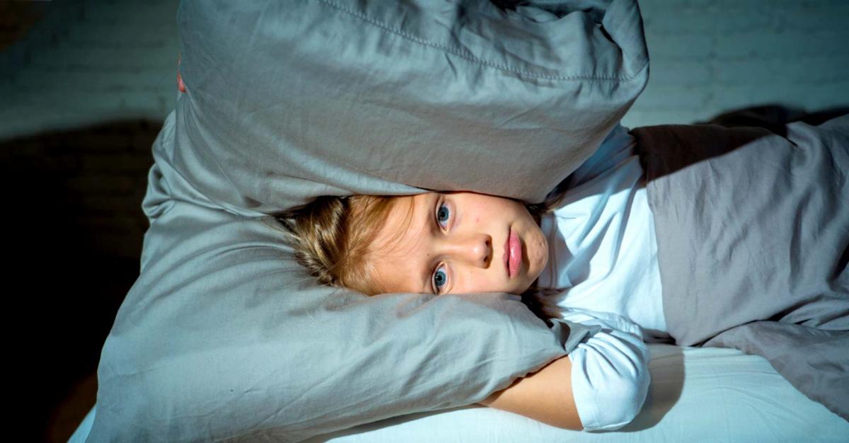 child trying to sleep