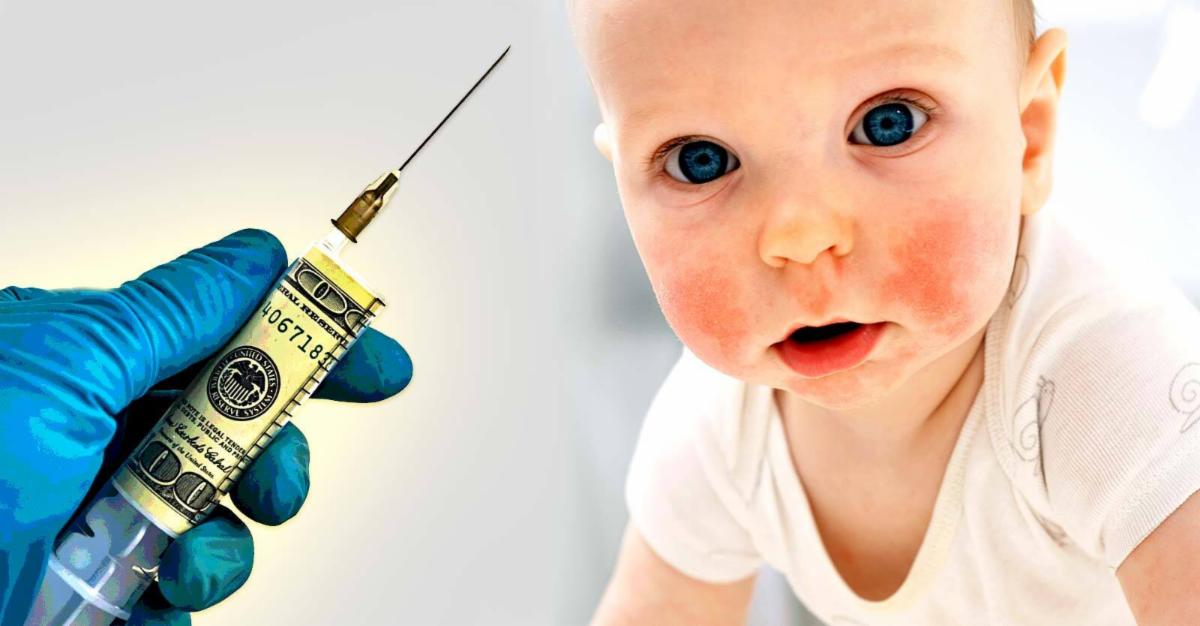 baby and syringe