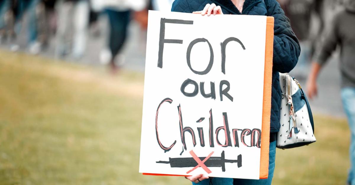 sign that reads "for our children"