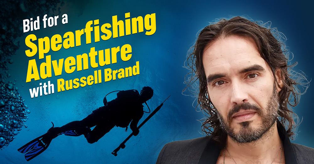Bid for spearfishing adventure with Russell Brand
