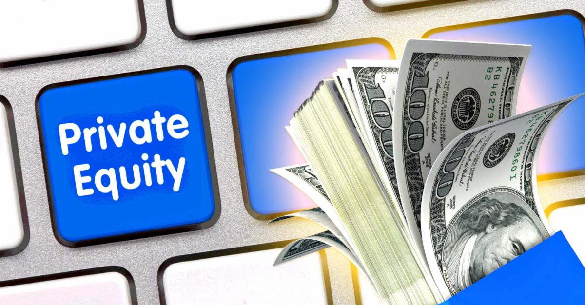 money and words "private equity"