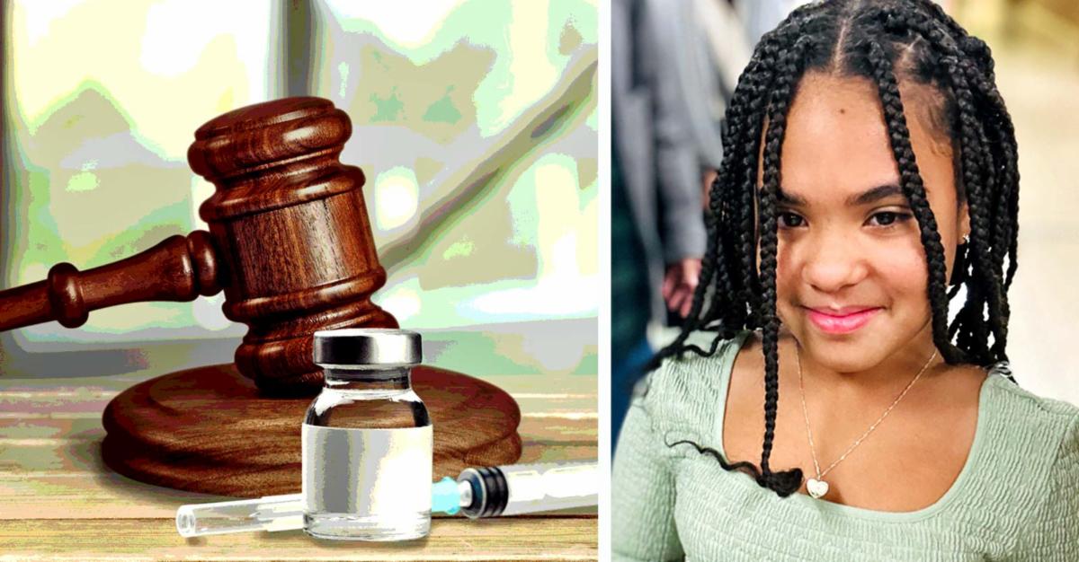 gavel and vaccines