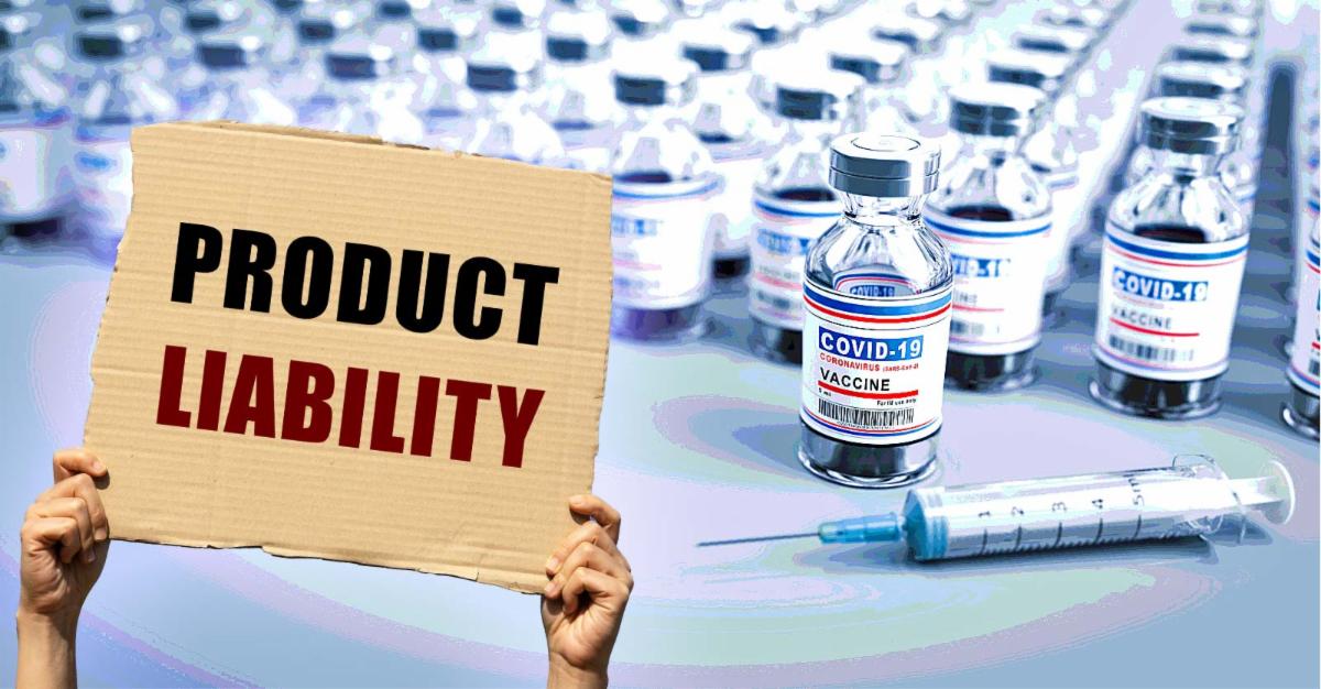 covid vaccines with product liability test