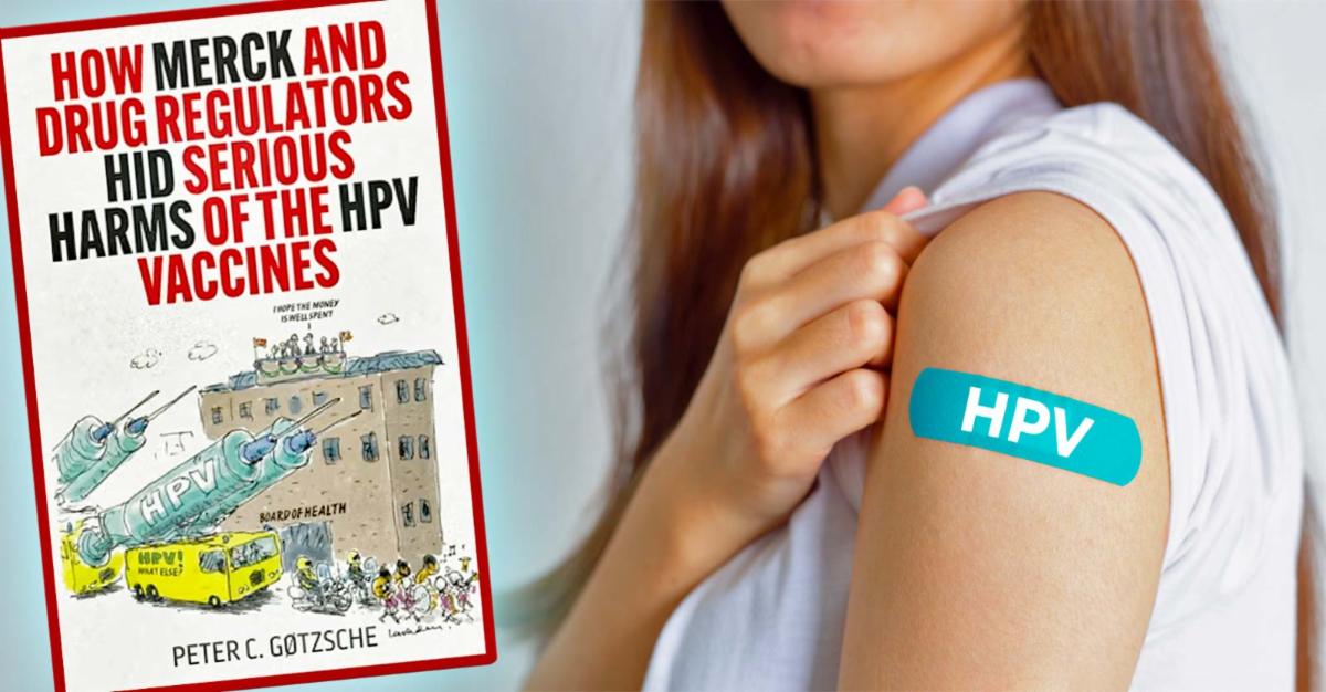 book and woman with hpv on band aid