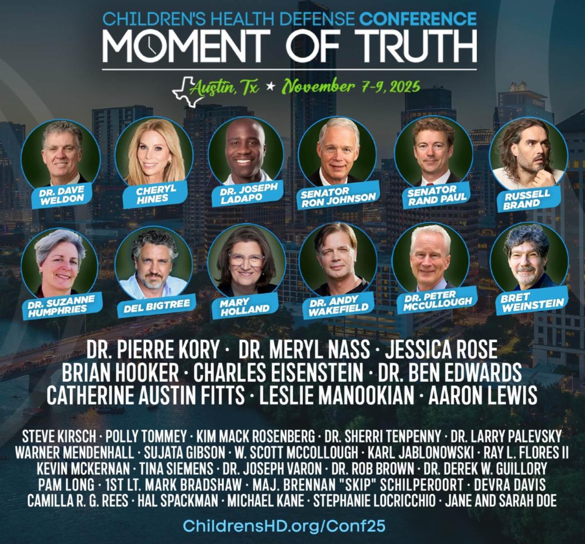 conference promotional image featuring photos of 12 speakers and the names of the others