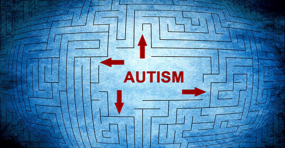 maze with word autism in the middle