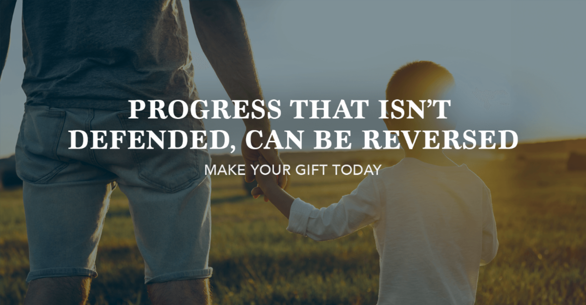 Progress that isn't defended can be reversed.