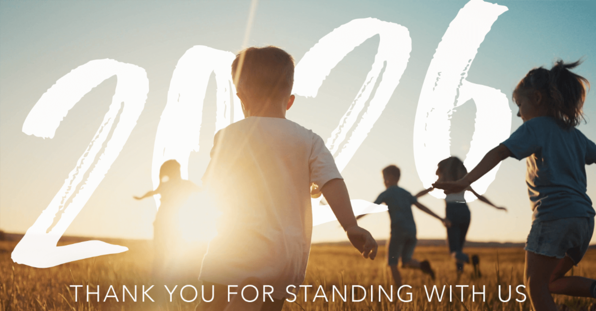 Thank you for standing with us