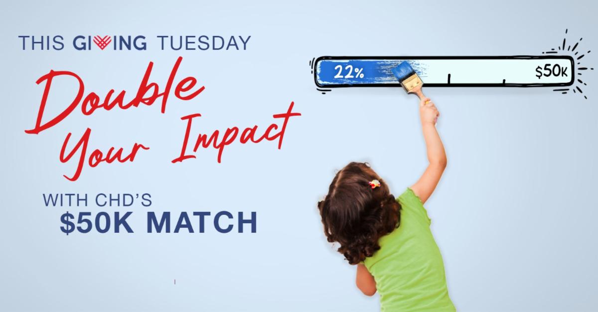 Giving Tuesday - Double Your Impact - 22% of the way to $50k match!