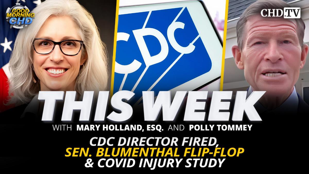 CDC Director Fired Sen. Blumenthal Flip-Flop and COVID Injury Study