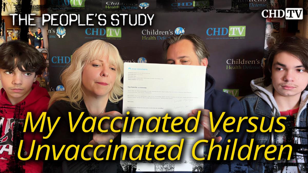 My Vaccinated Versus Unvaccinated Children