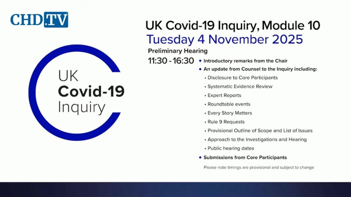 UK COVID-19 Inquiry Meeting - Nov. 4
