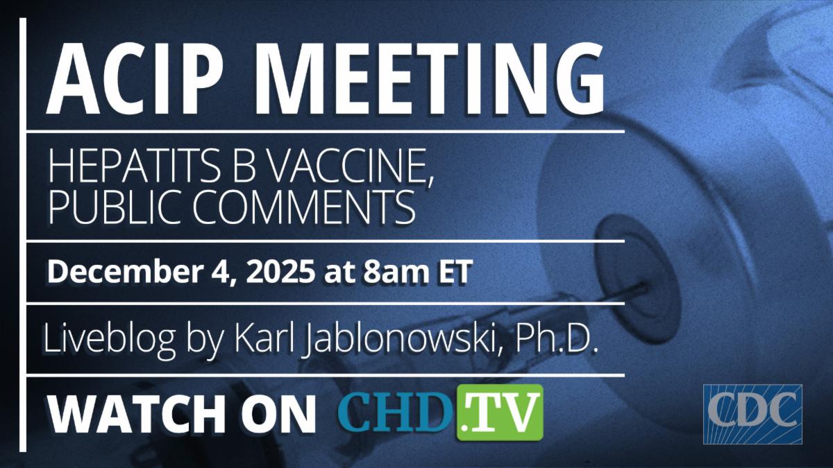 CDC ACIP Meetings With Liveblog by Karl Jablonowski, Ph.D. | Dec. 4 & 5