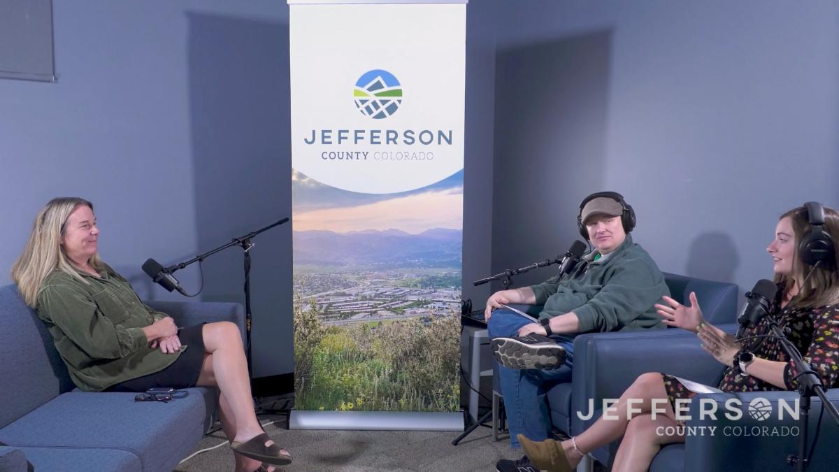 Jefferson County Chief Information Security Officer Ashley Bolton chats during an episode of the Engage Jeffco Podcast.