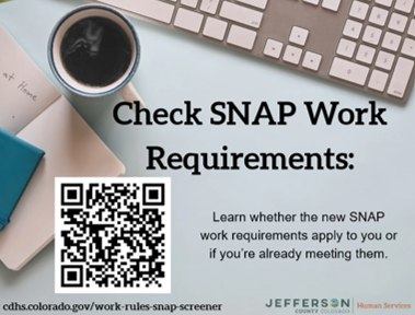 Check SNAP work requirements to learn whether the new rules apply to you.