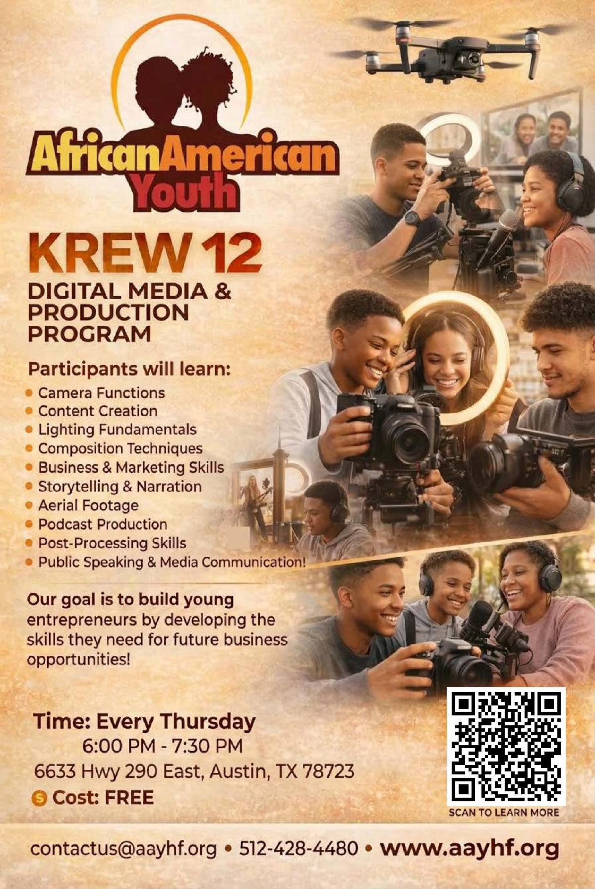 KREW 12 digital media flyer