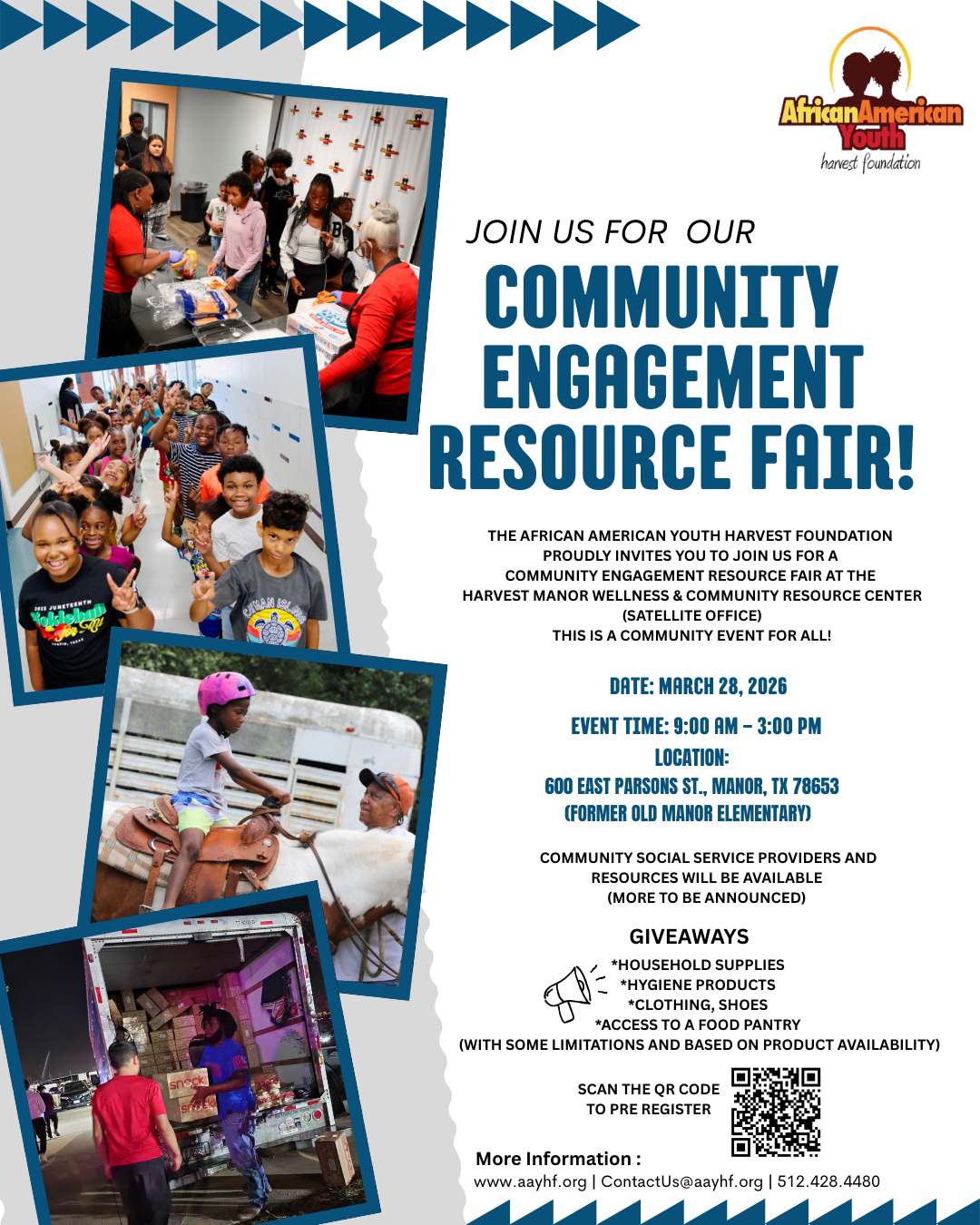 Community Engagement Resource Fair flyer