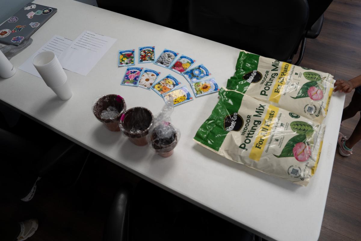 Queens 2 Be Earth Day planting activity