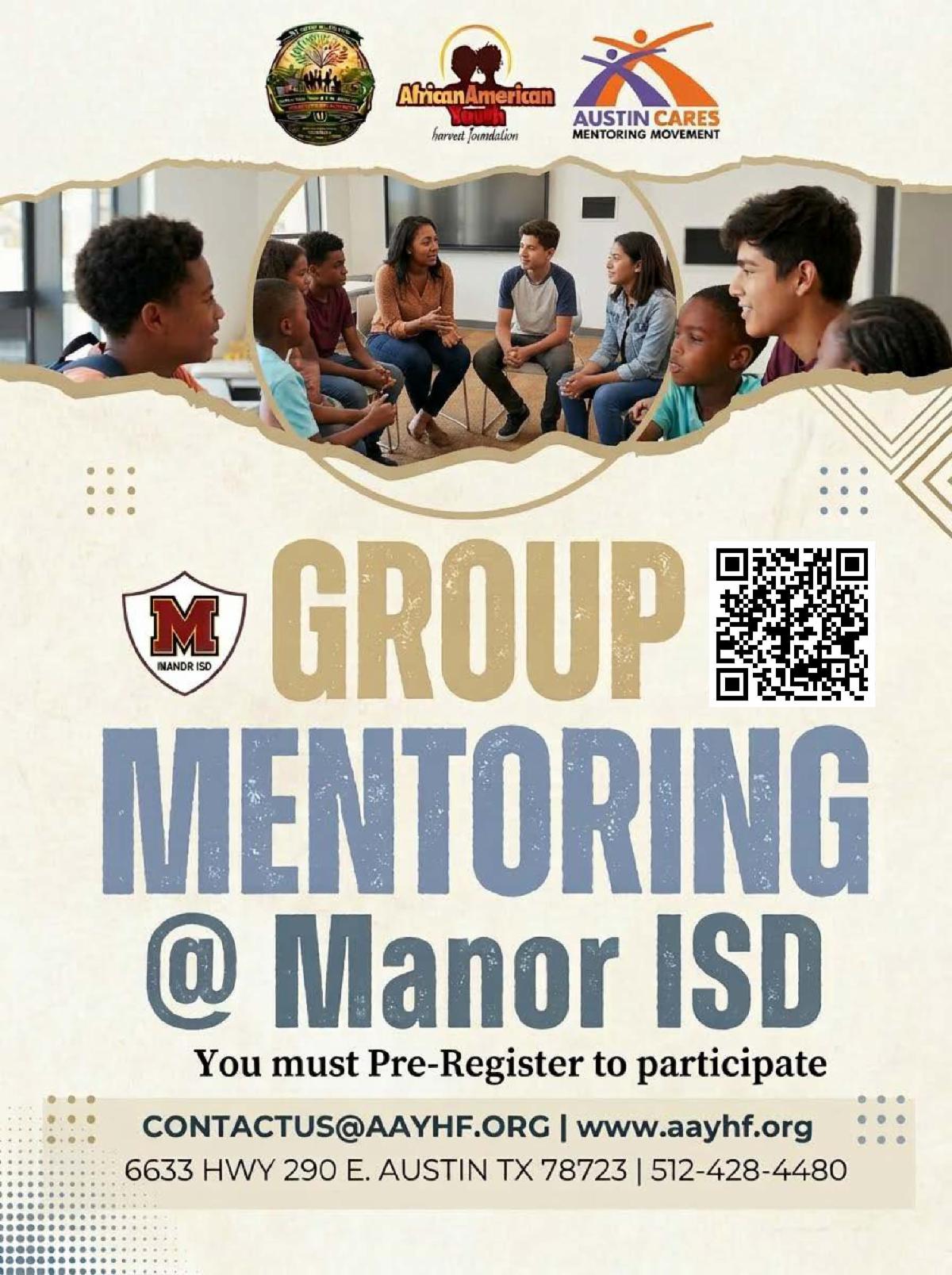 Manor mentoring flyer