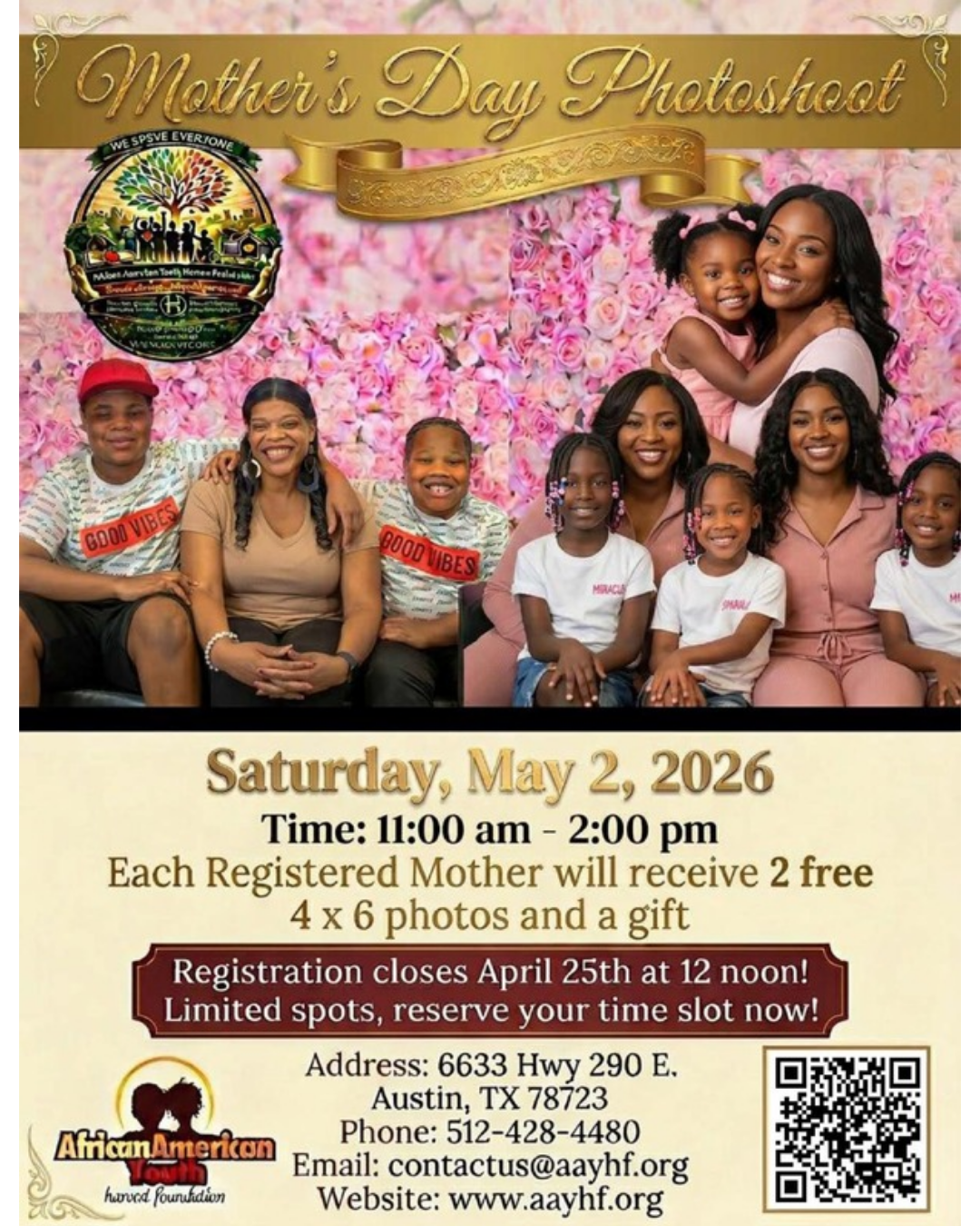 Mother's Day Photoshoot flyer