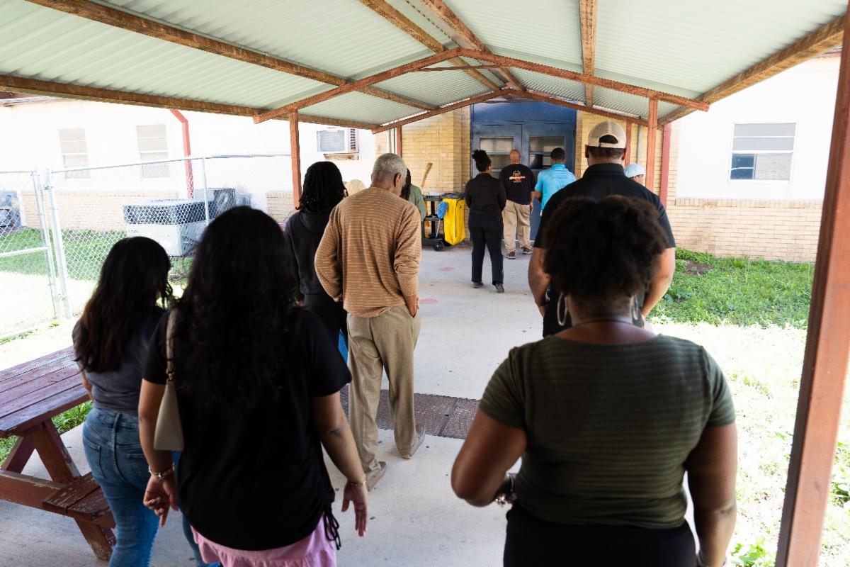 AAYHF staff touring Harvest Manor satellite office