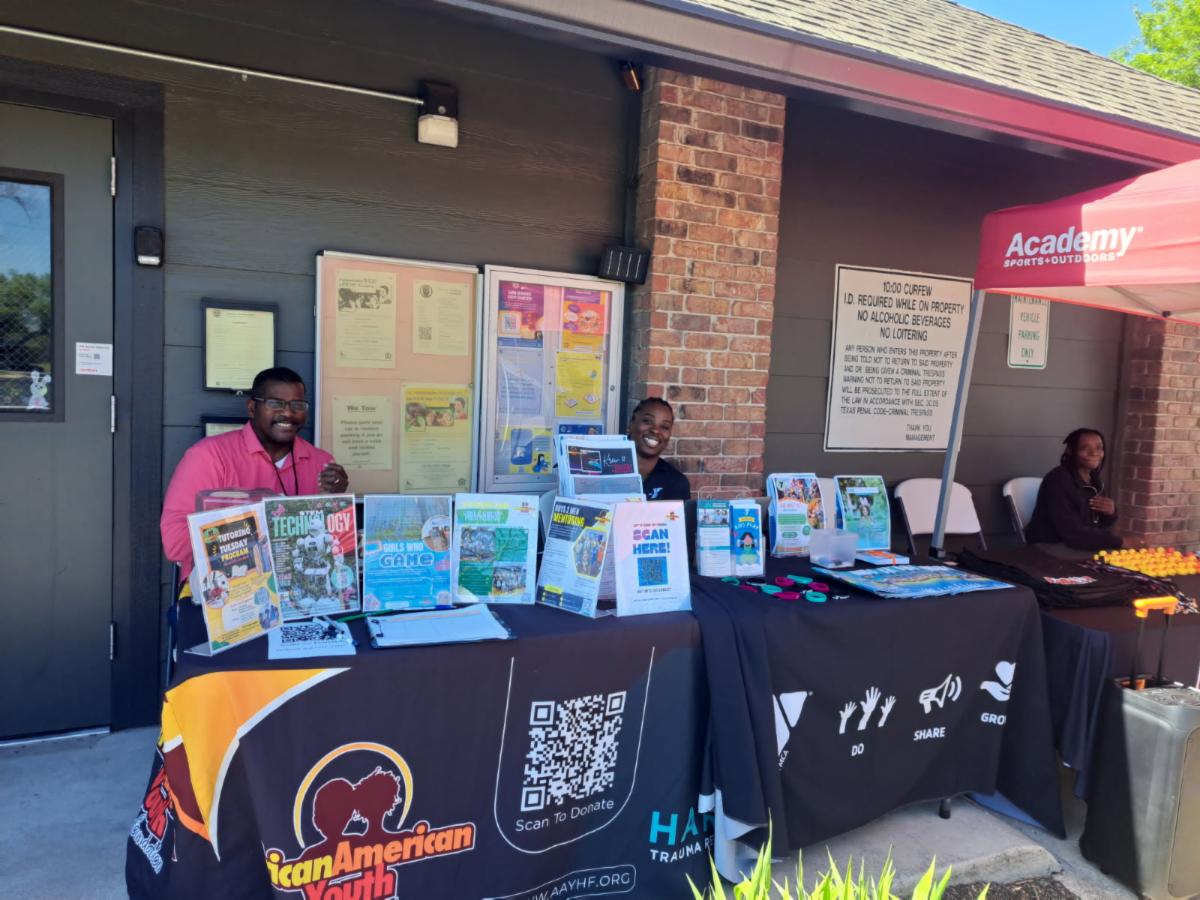 AAYHF team at HACA Spring Youth Resource Fair