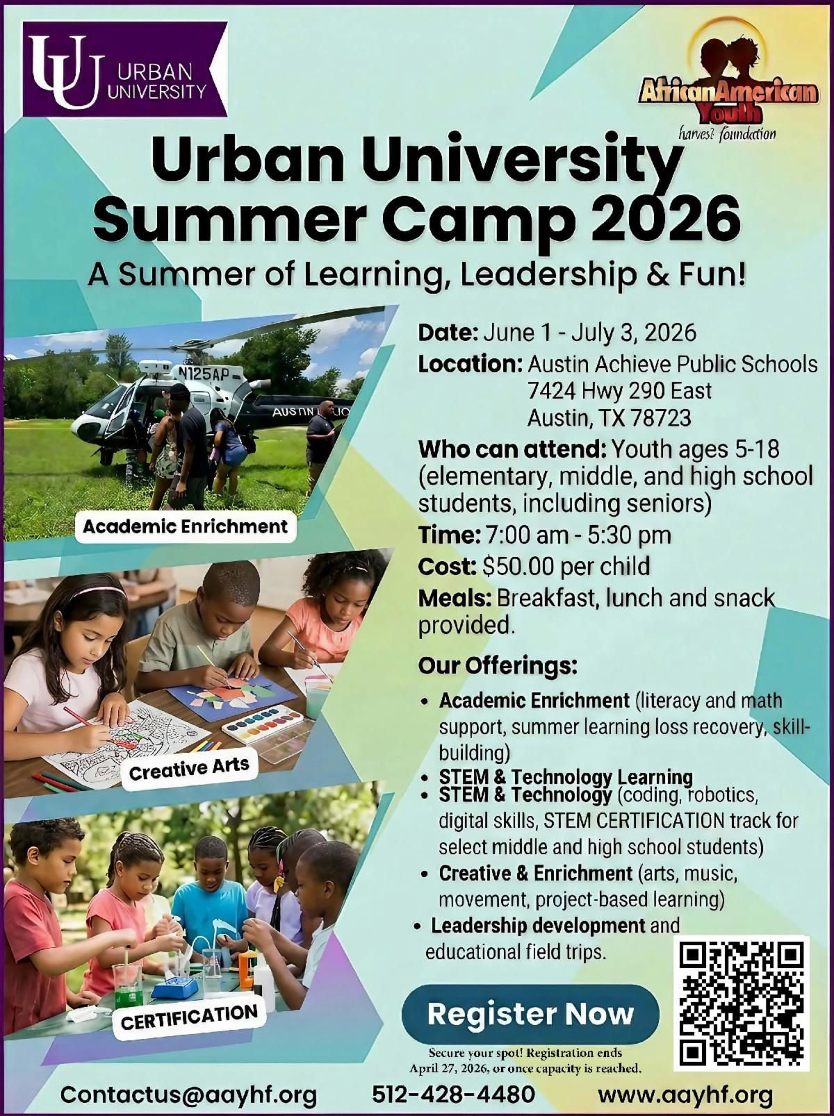Urban University Summer Camp