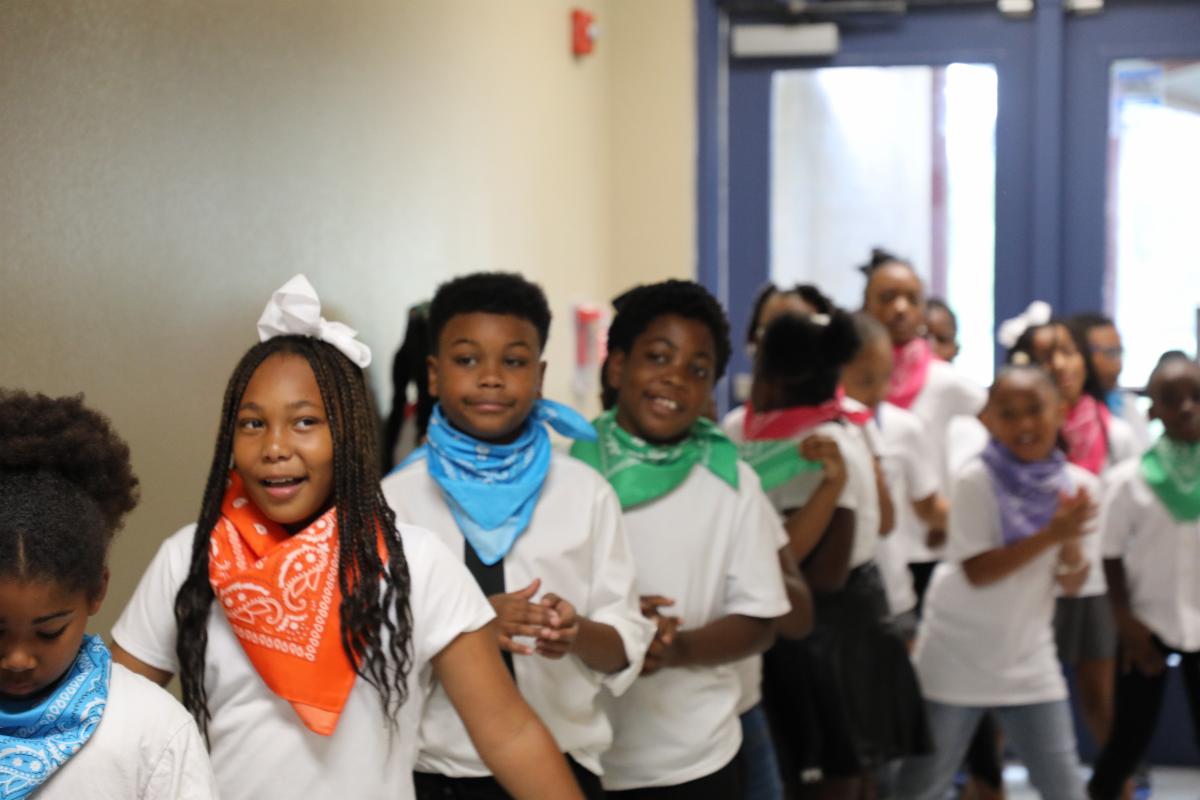 Urban University students walking together