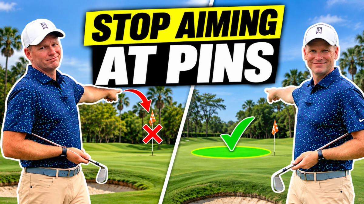 Stop Aiming at Pins — watch this week's golf tip