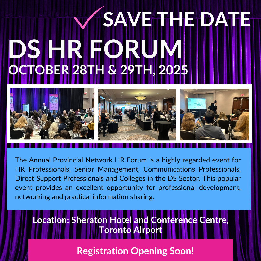 The DS HR Forum will take place October 28th and 29th in Toronto