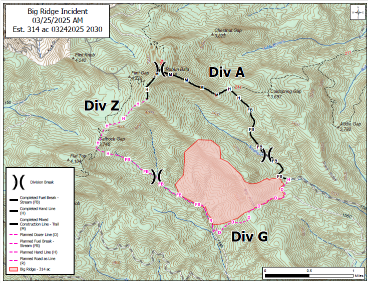 Big Ridge Fire Update - Chattooga River Ranger District