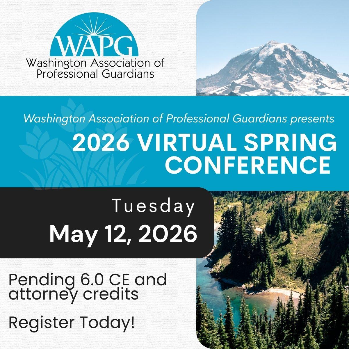 Llg Spring Conference WAPG 2026 Virtual Spring Conference - Join us May 12th - Do you need CE ...