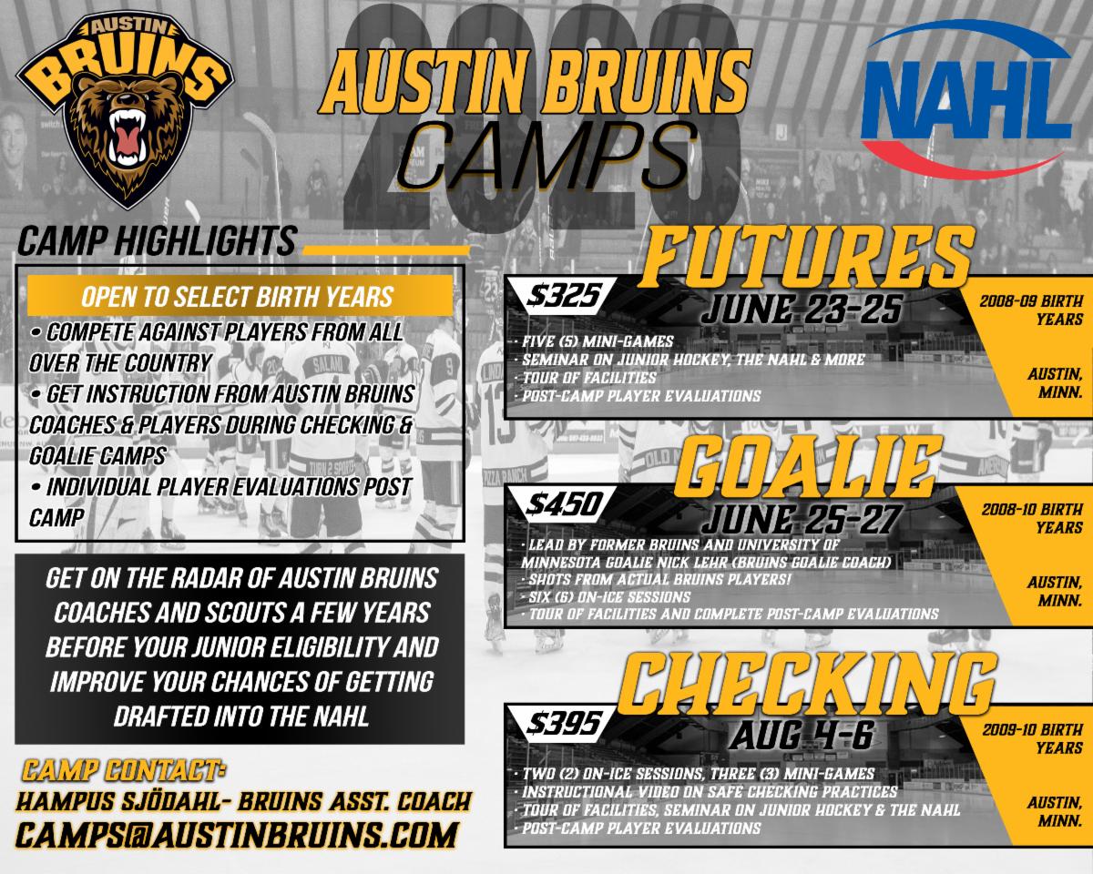 Join us for the 2023 Austin Bruins Futures Camps!