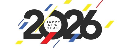 2026 Happy New Year Background Design. Greeting Card_ Banner_ Poster. Vector Illustration.