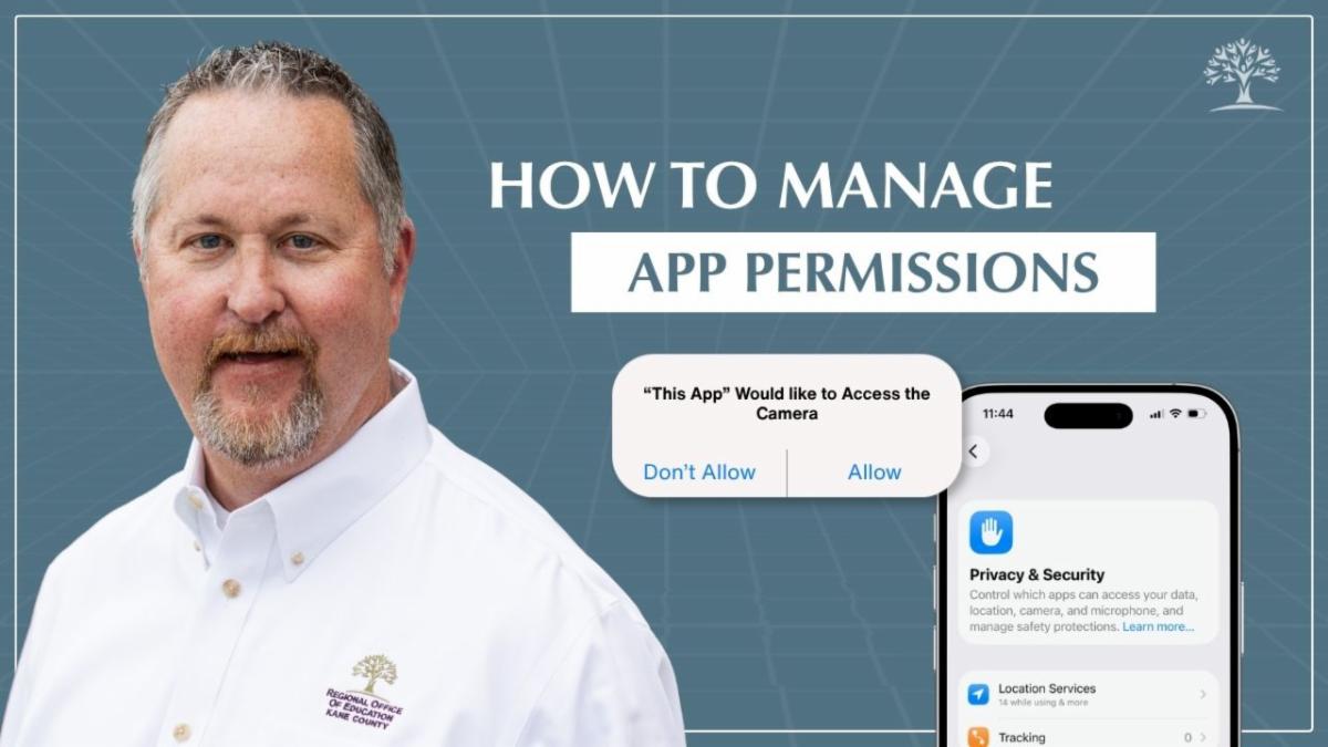 Thumbail for Tuesday Tech Tip episode, titled "How to Manage App Permissions"
