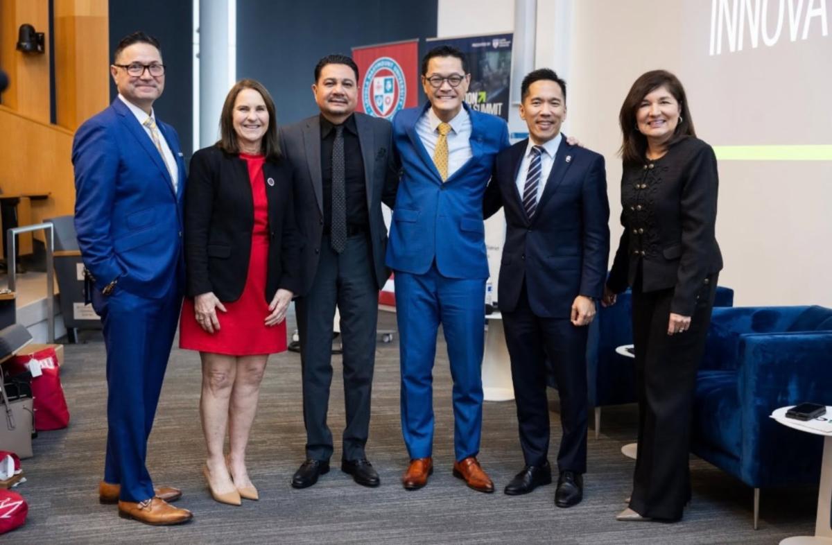 Chancellor Alberto J. Román joined leaders from across Los Angeles at the 2025 Business & Education Innovation Summit, hosted by the LA Area Chamber of Commerce.